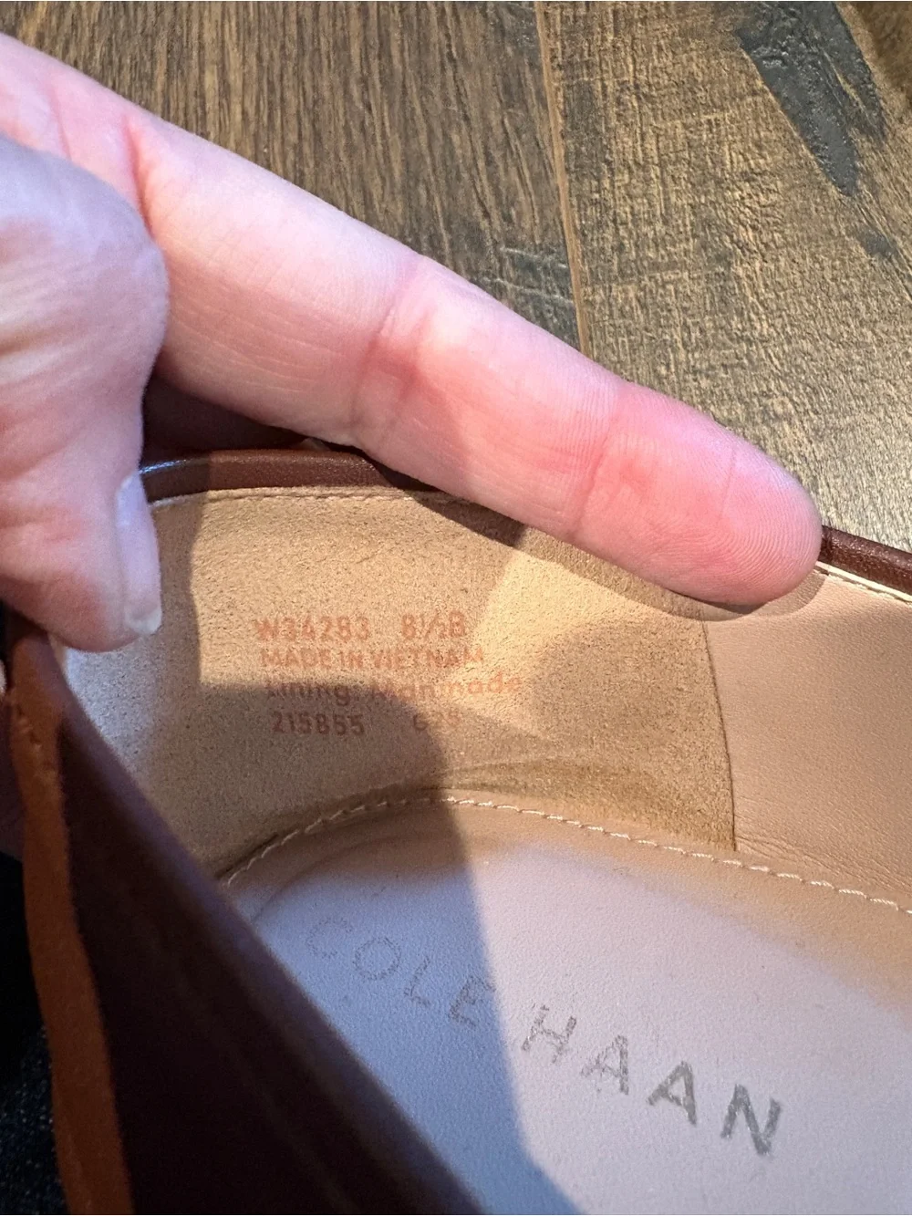 Cole Haan Two-Tone Bow Loafers in Cream & Brown
